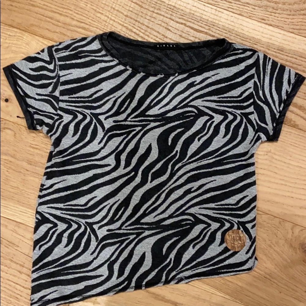 Sisley zebra print tee